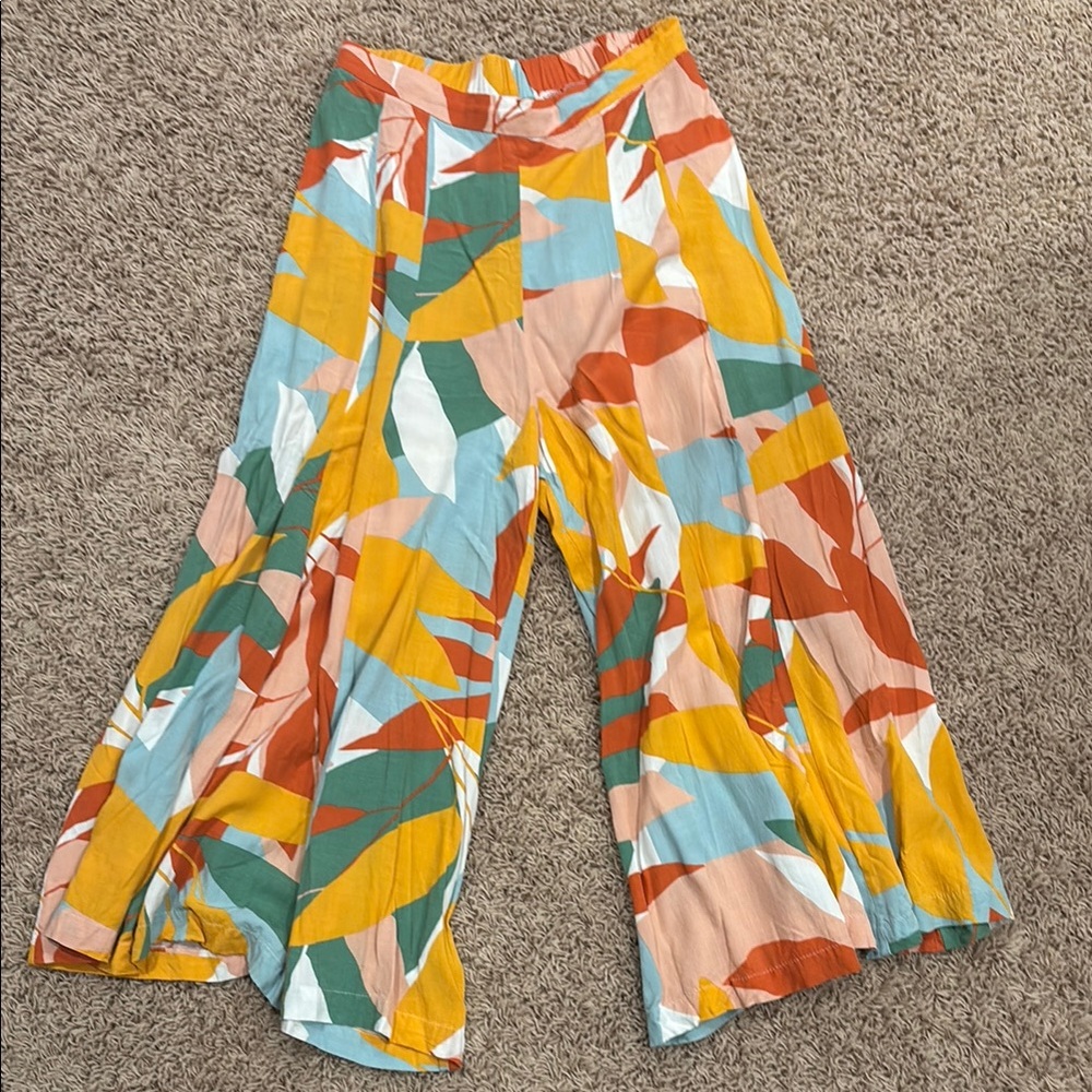 Colorful Wide-Leg Pants